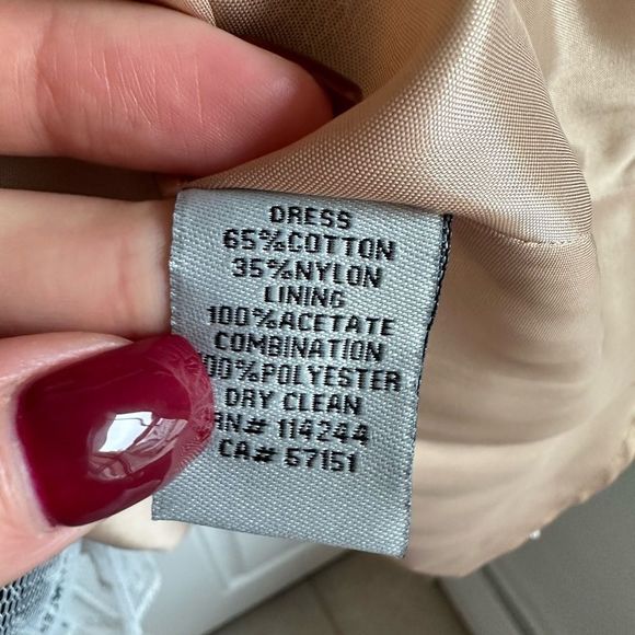 Eliza J Navy Blue Lace Halter Dress nude gold neck detail size 8 - Picture 5 of 8